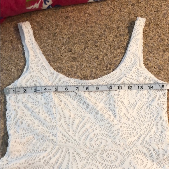 APT.9 White Lined Lace Dress - Great Swim Cover Up - Picture 8 of 15